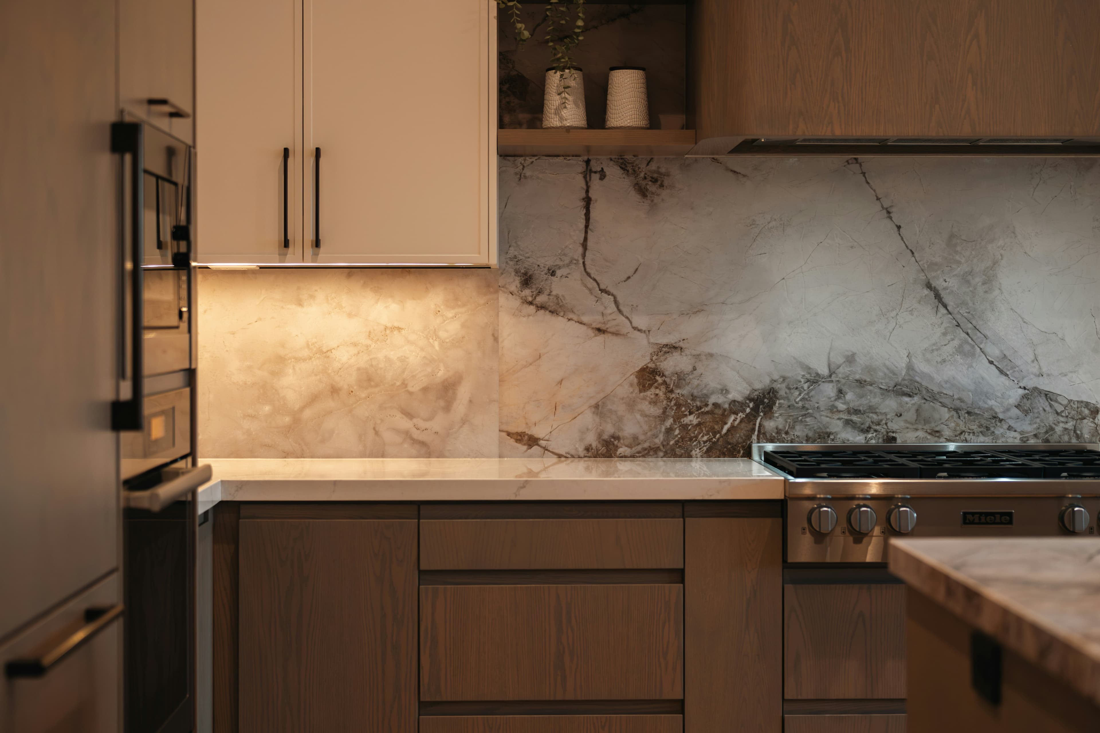 Inset cabinetry with doors set flush inside the face frame